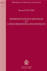 Representations Mentales Et Categorisations Linguistiques