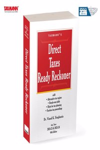 Taxmann's Direct Taxes Ready Reckoner (DTRR) | AYs 2024-25 & 2025-26 â€“ Illustrative Ready Referencer on Income-tax with Focused Analysis | Break-even Tables for Alternative Tax Regime | 48th Edition