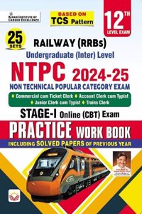 Railway Under Graduate 12th Level NTPC Stage 1 Practice Work Book Based on TCS Pattern (English Medium)(5114)