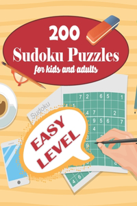 200 Sudoku Puzzles for kids and adults