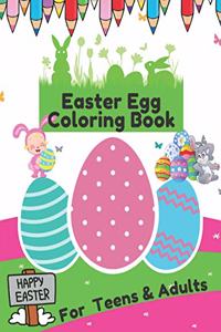 Easter Egg Coloring Book For Teens & Adults