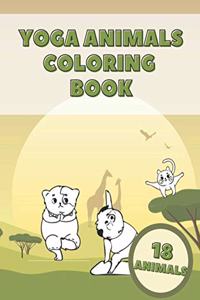 Animals Yoga Coloring Book
