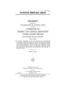 National heritage areas