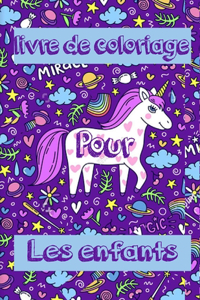 Licorne livre de coloriage pour les enfants