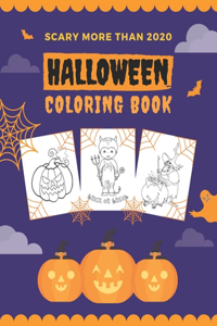 Halloween Coloring Book Scary More Than 2020