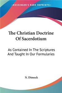 Christian Doctrine Of Sacerdotium