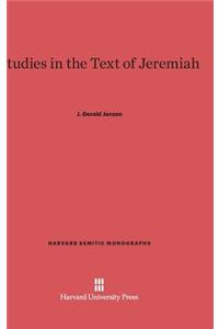 Studies in the Text of Jeremiah