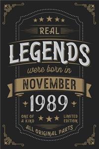 Real Legends were born in November 1989