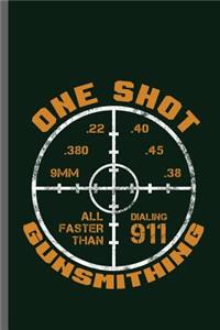 One shot all faster that dialing 911 gunsmithing