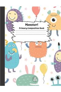 Monster Primary Composition Book