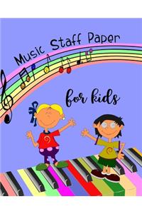 Music Staff Paper for Kids