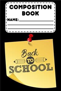 Composition Book Back To School