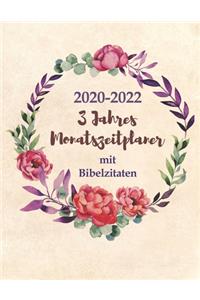 2020-2022 3-Jahres-Monatszeitplaner mit Bibelzitaten
