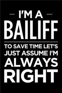 I'm a Bailiff, to Save Time Let's Just Assume I'm Always Right