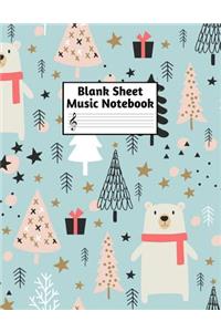 Blank Sheet Music Notebook