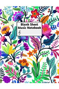 Blank Sheet Music Notebook