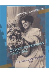 25 Solos for Mandolin 1900-1942