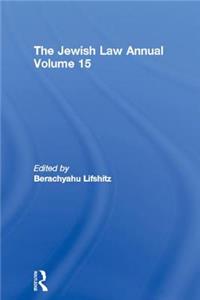 The Jewish Law Annual Volume 15