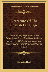 Literature Of The English Language