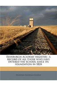 Edinburgh Academy register