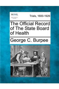 Official Record of The State Board of Health