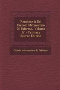 Rendiconti del Circolo Matematico Di Palermo, Volume 17