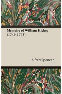 Memoirs of William Hickey (1749-1775)