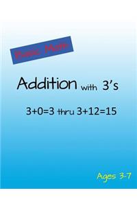 Basic Math Addition with 3's