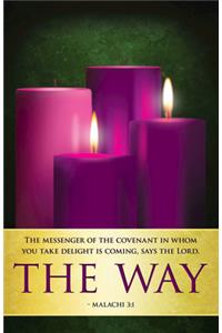The Way Advent Candles Sunday 2 Bulletin (Pkg of 50)