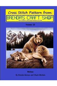 Wolves Cross Stitch Pattern from Brenda's Craft Shop - Volume 23