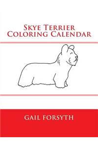 Skye Terrier Coloring Calendar