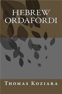 Hebrew Ordafordi