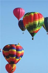 Hot Air Balloons in the Sky Journal: 150 Page Lined Notebook/Diary