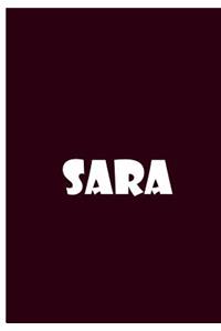 Sara - Purple Notebook / Journal / Extended Lined Pages / Soft Matte Cover