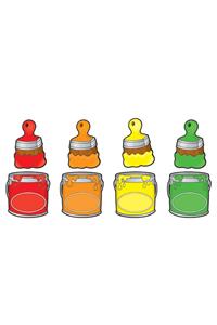 Paintbrushes & Cans Cut-Outs