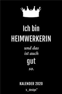 Kalender 2020 für Heimwerker / Heimwerkerin