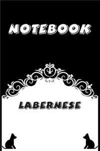 Labernese Notebook: Black and White notebook, Decorative Journal for Labernese Lover: Notebook /Journal Gift, Black and White,100 pages, 6x9, Soft cover, Mate Finish