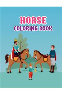 Horse coloring book
