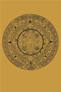 Aztec Calendar History Mayan Lined Notebook