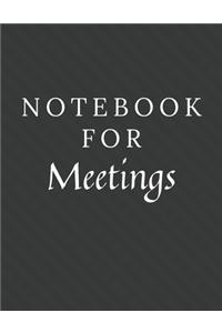 Notebook For Meetings