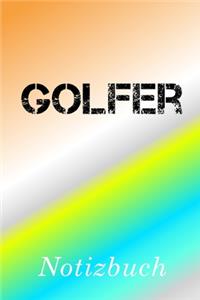 Golfer Notizbuch