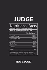 Nutritional Facts Judge Awesome Notebook