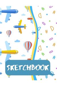 Sketchbook for Kids - Large Blank Sketch Notepad for Practice Drawing, Paint, Write, Doodle, Notes - Cute Cover for Kids 8.5 x 11 - 100 pages Book 3