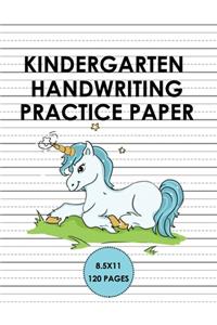 Kindergarten Handwriting Practice Paper