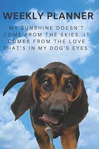 2020 & 2021 Two-Year Weekly Planner For Bloodhound Owner- Cute Hound Dog Quote Appointment Book Gift - Two Year Agenda Notebook