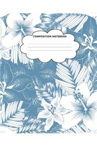 Hibiscus Composition Notebook