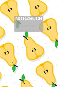 Notizbuch A5 Muster Birne Binen