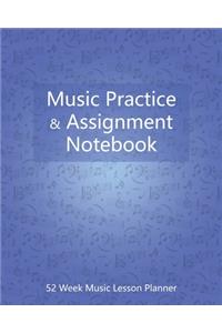 Music Practice and Assignment Notebook