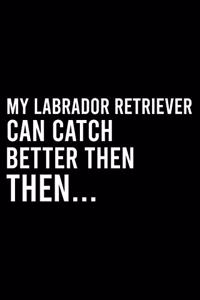 My Labrador Retriever Can Catch Better Then Then..