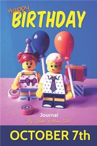 Happy Birthday Journal - October 7th